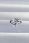 Brass Silver Color Zircon Stone Drop Earcuff Earrings