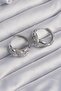 Brass Silver Color Zircon Stone Milky Way Earrings - 3