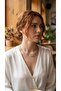 Brass Silver Color Choker Model Zircon Stone Women's Necklace