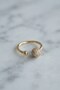 Gold Color Zircon Stone Topcuk Model Women's Ring