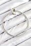 Brass Charm Zircon Stone Crown Model Silver Color Women's Bracelet - 2