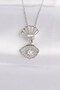316L Steel Chain Silver Color Zircon Stone Pearl Detail Oyster Necklace - 2