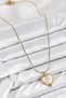 316L Steel Artistic Portrait Model Gold Color Women's Necklace - 2