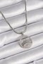 316l steel silver color italian chain zircon stone eye model women necklace