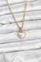 316L Steel Chain Gold Color Convex Heart Model Women's Necklace