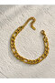 Steel Gold Thick Figaro Basic Bracelet - Non-darkening- - 2