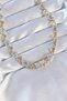 Vip Series Brass Double Color Zircon Stone Hollow Heart Design Necklace