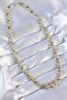 Vip Series Brass Double Color Zircon Stone Star Design Necklace - 2