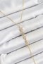 Brass Zircon Stone Row Star Figure Y Model Gold Color Women's Necklace