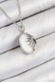 316L Steel Zircon Stone Half Sun Model Silver Color Women's Necklace