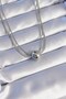 316L Steel Double Chain Silver Color Ball Italian Model Necklace