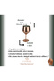 Stylish, Modern Handmade Copper Red Cocktail Glass 20X8Cm - 4