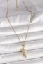 316L Steel Gold Color Chain Hug Model Women's Necklace - 2