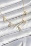 Brass Minimal Messika Model Zircon Stone Women's Necklace