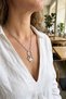 Silver Color Paperclip Chain Clover Model Women's Necklace - 2