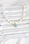 Natural Sea Shell Stringed Blue Star Model Necklace - 2