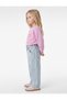 Cotton Bowknot Embroidered Denim Trousers - 2