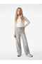 Cotton Wide Leg Denim School Trousers
