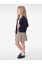 Pleated A-Line Plaid Skirt with Bow in Viscose Blend - 2