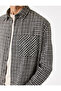 Comfortable Fit Classic Collar Long Sleeve Plaid Lumberjack Shirt with Pockets - 5