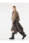 Asymmetrical Cut Plaid Midi Skirt - 3