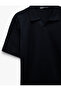 Regular Fit Short Sleeve Cotton Polo Neck T-Shirt - 7