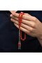 Silver Tasseled Capsule Cut Squeezing Amber Rosary - 2