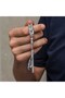 Silver Capsule Cut Men's Prayer Beads - 4