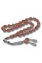 Metal Tasseled Clamping Amber Rosary