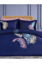Trace Cotton Satin Embroidered Duvet Cover Set - King Size