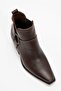 Felia Genuine Leather Elastic Pull-On Women's Boots Brown - 7