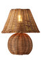 Girona Rattan Wicker Lampshade Table Lamp - 2