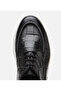 Men's Leather Black Crocodile Patterned Casual Shoes - 4