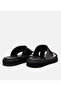Men's Leather Black Ultra Light Sole Slippers - 5