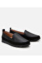 Women's Leather Black Loafer - 2