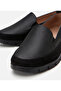Women's Leather Black Loafer - 4