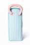 Cookie Embroidered Vertical Pencil Case Blue - 4
