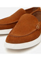 Men's Suede Leather Tan Casual Loafer - 3