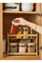 2-Tier Spice Rack Organizer with Glass Jar set - 2