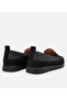 Women's Leather Black Loafer - 6
