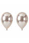 White Gold Color Latex Chrome Balloon (45 cm) - 2 Pieces