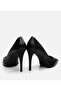 Women's Leather Black Stiletto - 5