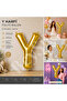 Letter Y Foil Balloon Gold Color (100 cm) - 2