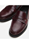 Women's Leather Burgundy Loafer - 4