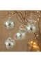 Christmas Pine Tree Ornament Mirrored Disco Ball 8 cm Set of 4 - 4
