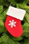 Christmas Pine Ornament Socks Red 18cm - 5