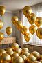 12Inx Gold Chrome Balloon 7 Pieces - 2