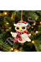 Christmas Tree Ornament Christmas Hat Owl Figure – Open Wings - 2