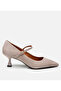 Women's Leather Mary Jane Mink Stiletto