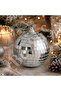 Christmas Pine Tree Ornament Mirrored Disco Ball 15 cm - 3